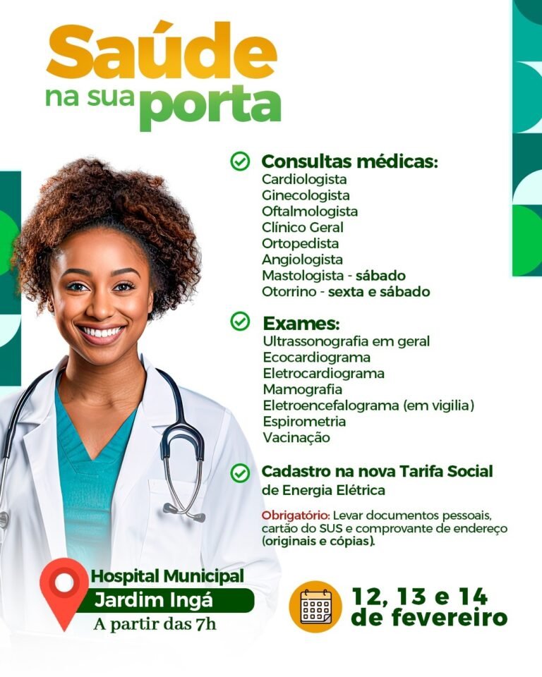 NOVAS ESPECIALIDADES MÉDICAS AMPLIAM A PROCURA POR ATENDIMENTOS NO PROGRAMA SAÚDE NA SUA PORTA EM LUZIÂNIA