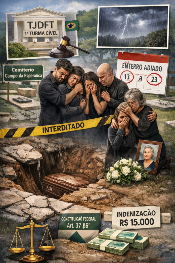 Família enlutada em velório interrompido