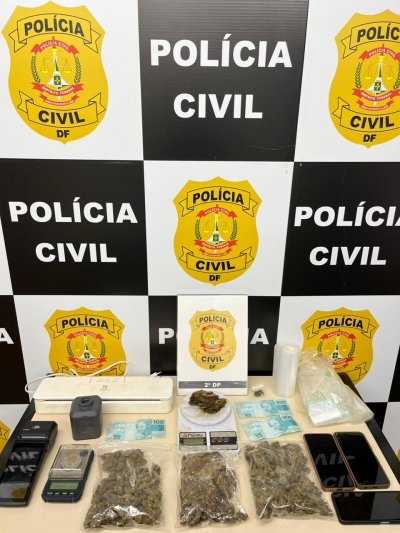 PCDF apreende drogas com valor estimado em mais de R$15 mil na Asa Norte